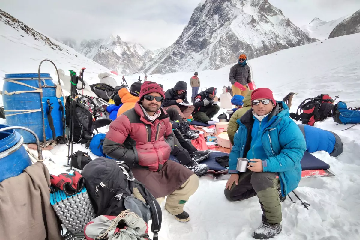 k2-tour-group-at-camp k2-adventure-group-at-k2 base camp